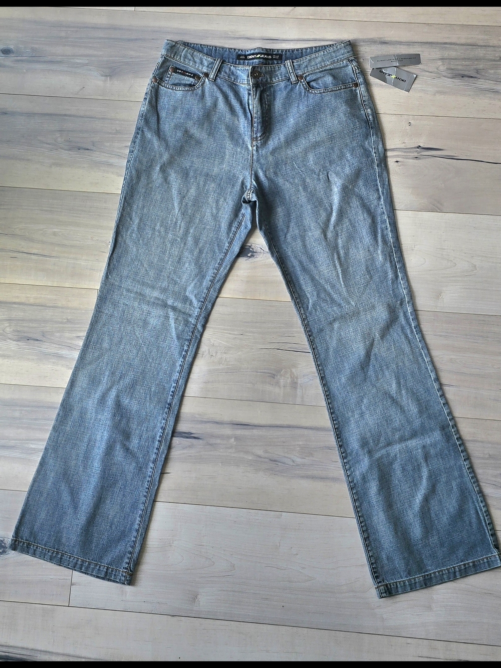 DKNY Women's Bootcut Jeans in Light Blue Wash